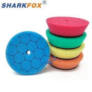 Sharkfox 듀얼 액션 광택기용 광택제 패드  스폰지 다양한 경도 연마 80mm 자동차