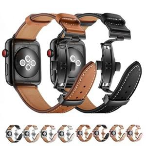 애플 워치 울트라 3/2 49mm 11 10 9 8 7 6 5 SE3용 천연 가죽 스트랩 팔찌 밴드 iWatch 벨트