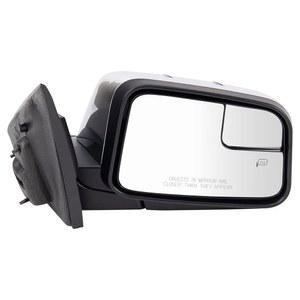 2010 링컨 MKX FO1321471과 호환 메모리 퍼들 라이트가 장착된 TRQ 조수석 측면 파워 열선 미러 크롬 커버