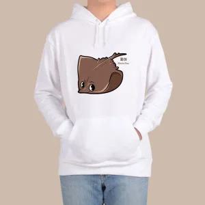 기모후드티 바다생물 해양 홍어 디자인