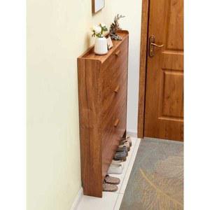 원목 폭좁은 신발 좁은틈새 수납장 현관 공간절약 17cm