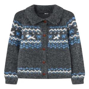 [비엔엑스]노르딕 카라 버튼 니트 가디건 (BX4CD004L0)