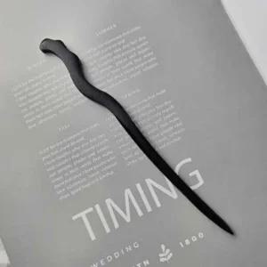 클래식나무뒤꽂이비녀 클래식올림머리비녀(물결) 비녀 뒤꽂이비녀