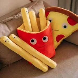 귀여운 봉제 감자튀김 인형 쿠션 안고자는 쿠션인형