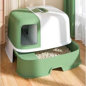 밀폐형 고양이 화장실 대형 서랍식 사막화방지 탈취제 차단