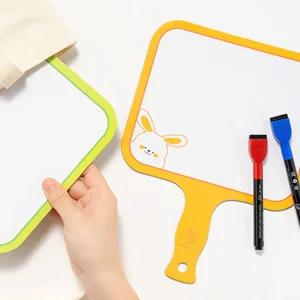 손잡이형 화이트 보드 미니 발표판 칠판 퀴즈 게임 화이트보드 게임보드판 미니 칠판 발표판