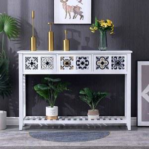 원목 콘솔 서랍장 엔틱 카페 월넛 복도 북유럽 선반 프로방스가구