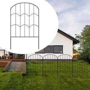 정원 울타리 패널 피켓, 야외 사생활 보호 뒷마당 레스토랑 동물 장벽, 높은 금속 테두리