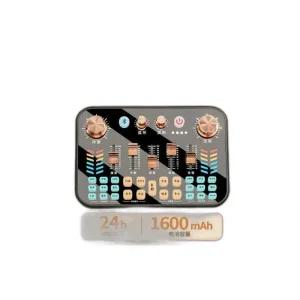 소형믹싱기 마이크세트 길거리버스킹 무대 사운드카드