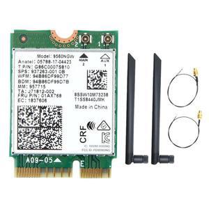 9560NGW 와이파이 카드 2X 안테나 1730Mbps 무선 AC 2.4G 5G BT 802.11Ac M.2 CNVI 어댑터