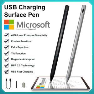 Surface USB-C 충전용 스타일러스 펜 4096 Microsoft Pro 8 7 6 5 4 3 X 3Go 2노트북 2Book 2 1