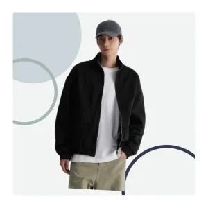 [국내매장정품] 에잇세컨즈 8SECONDS 하이넥 패디드 데님 블루종 블랙 455X39LP15 130830