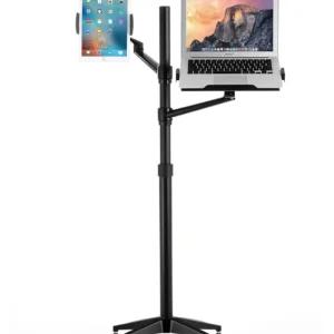 거치대 트리 폰 스탠드 받침 각도 4륜 휴대용 일하기 노트북 이동식