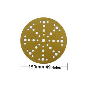 페스툴 가넷 사포 6인치 원형 150mm 백파일 연마 패드 49홀 건식 밀링 진공 자동차 퍼티 폴리싱 60-600 그