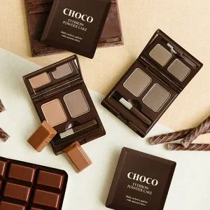 [스킨푸드][쿠폰가6,320원][텍1]초코 아이 브로우 파우더케익 (색상2개*브러쉬포함)