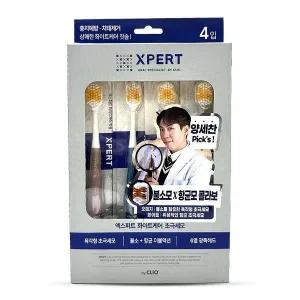 [골드스마일]크리오 엑스퍼트 화이트케어 불소초극세모 칫솔 4개입