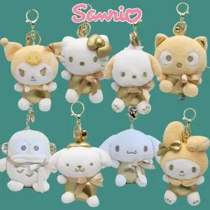 산리오 인형 키링 골드 하트 13cm 가방고리 귀여운 애착 강아지 동물