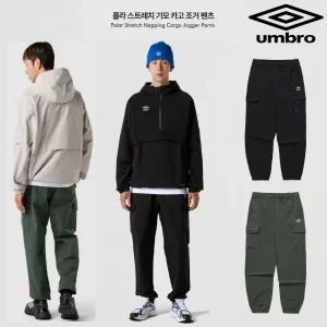 [롯데백화점]엄브로 폴라 스트레치 기모 카고 조거 팬츠 UQ423SPTO1 2종