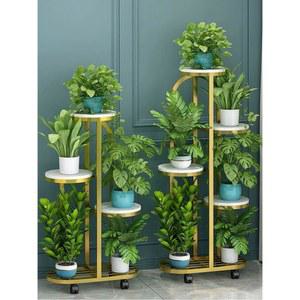 이동식 화분 정리대 블랙높이86cm석판 4단5바스켓 다육이 바퀴 철제 진열대 거치대