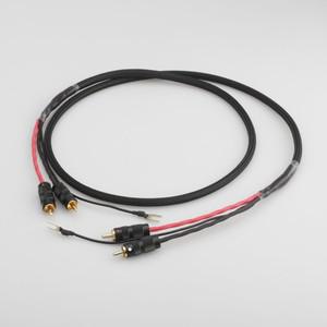 2RCA to 그라운드 U 스페이드 플러그 오디오 포노 Tonearm 케이블, 와이어 LP 비닐 레코드 플레이어 신호