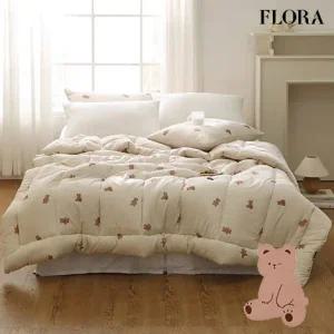 플로라 코지베어 밍크 극세사 차렵이불 단품 및 세트 SS Q K