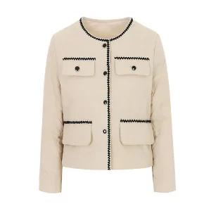 [티뷰] 트위드라인퀼팅패딩_V5D-CPD008