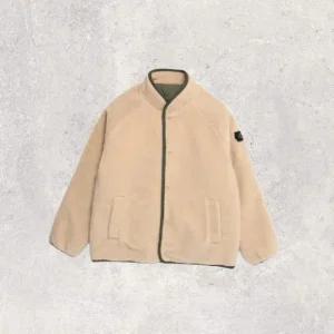 NATIONALGEOGRAPHIC 내셔널지오그래픽 브랜드 모델 N224UFJ960 말레이맥 라운드 리버시블 플리스 집업 BEIG