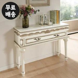 [벤티스가구]뉴엔 원목 콘솔 테이블 엔틱 현관 거실 복도장 수납장 슬림 콘솔 폭좁은 데스크