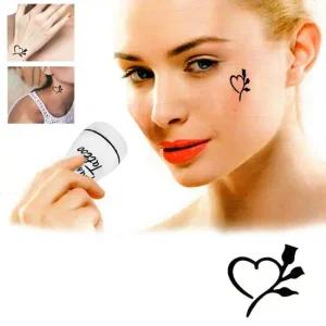 타투 스탬프 라지형 장미하트 유앤미 대형 문양 디자인 타투 뷰티소품