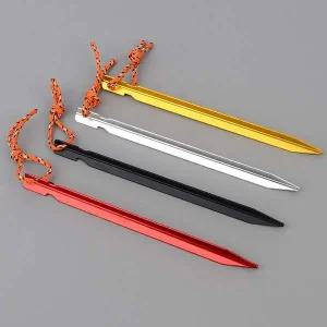 [콩심팥심]캠핑 텐트핀 고정용 메탈 스테이크핀 1P