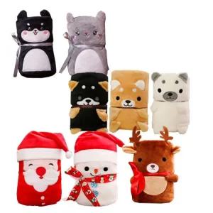 극세사 애니멀 무릎담요 블랭킷 부드러운 극세사담요 판촉물 크리스마스담요 캐릭터담요