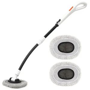 세차밀대 브러쉬 용품 휘어진 디자인 JB타입+걸레2개마포 자동차 극세사 용극 도구 워시미트 밀대봉 밀대