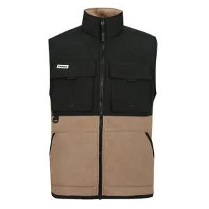 하이넥 후리스 보아털 안감 오버핏 점프맨 조끼 집업 골프 트레이닝