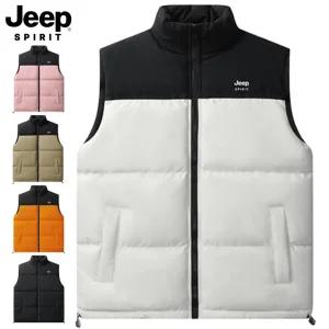 지프 JEEP SPIRIT 남녀공용 패딩조끼 조끼 패딩 이너 아웃도어 겨울 가을 등산 런닝 남성 여성 커플 8927