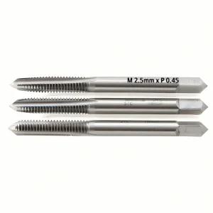 핸드탭 2.5mm 0.45P 드릴 공구 나사 기계 제작 조립 금속 가공 작업 도구