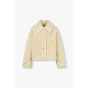 VOV VOV보브 신세틱 퍼 플리스 카라 자켓7124475500 760410