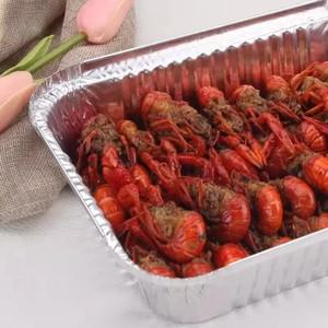 일회용 주석 호일 박스 특대 알루미늄 호일 도시락 박스 바베큐 테이크아웃 포장 구운 생선 포장 박스 10