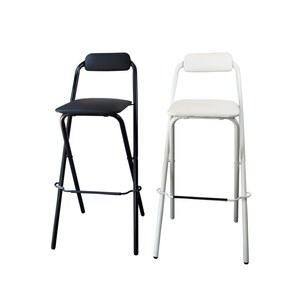 접이식 높은 스탠드 키높이 카페 사각 의자 화이트 홈바