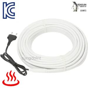 국산 배수관 삽입형 동파방지열선 히팅케이블 (1m-5m) 재질/난연성 PE 배관 열선