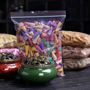 60Pcs 천연 향 콘 혼합 풍미 역류 ence 꽃 라벤더 백단 요가 명상 차 방 홈 장식