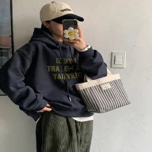 위니드 도톰 융기모 루즈핏 후드 (2color)