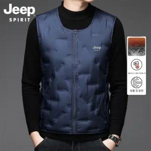JEEP SPIRIT 남성 가을 겨울 경량 패딩 조끼