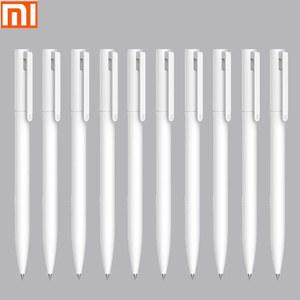 펜 샤오미 미 스위스 부드러운 블루 9.5mm 내구성 일본 잉크 0.5mm 리필 젤 레드 MI PREMEC 블랙