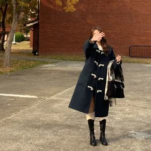 울함유 브랜슨 세일러카라 누빔안감 더플 롱코트 ct1582