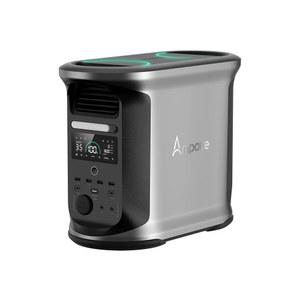 AMPACE 휴대용 발전소 안데스 1500, 55분 만에 완전 충전, 1462Wh LiFePO4 배터리, 2400W(피크 3600W) 태양광 발전기 가정용 백업, 정전, 캠핑 및 RV(태양광 패널 옵션)