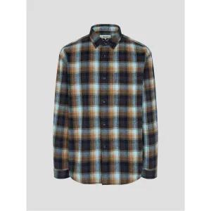 빈폴 BEANPOLE MEN 옴브레 체크 아우터형 셔츠 스카이 블루 BC5964C24Q 376553