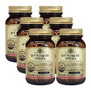 [기타]솔가 마그네슘 위드 비타민 B6 100정X6개_23276525_673596