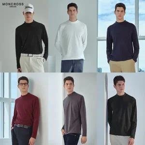 [단독방송] 몽크로스 25FW 기능성 양면 기모 티셔츠 6종, 남성