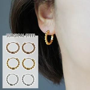 김부장 이야기 명세빈 귀걸이 써지컬스틸 볼 링 이어링