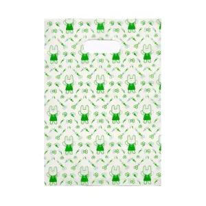 단추패턴봉투 100매 22X32 비닐 쇼핑백 손잡이 포장지 쇼핑봉투 손잡이가방